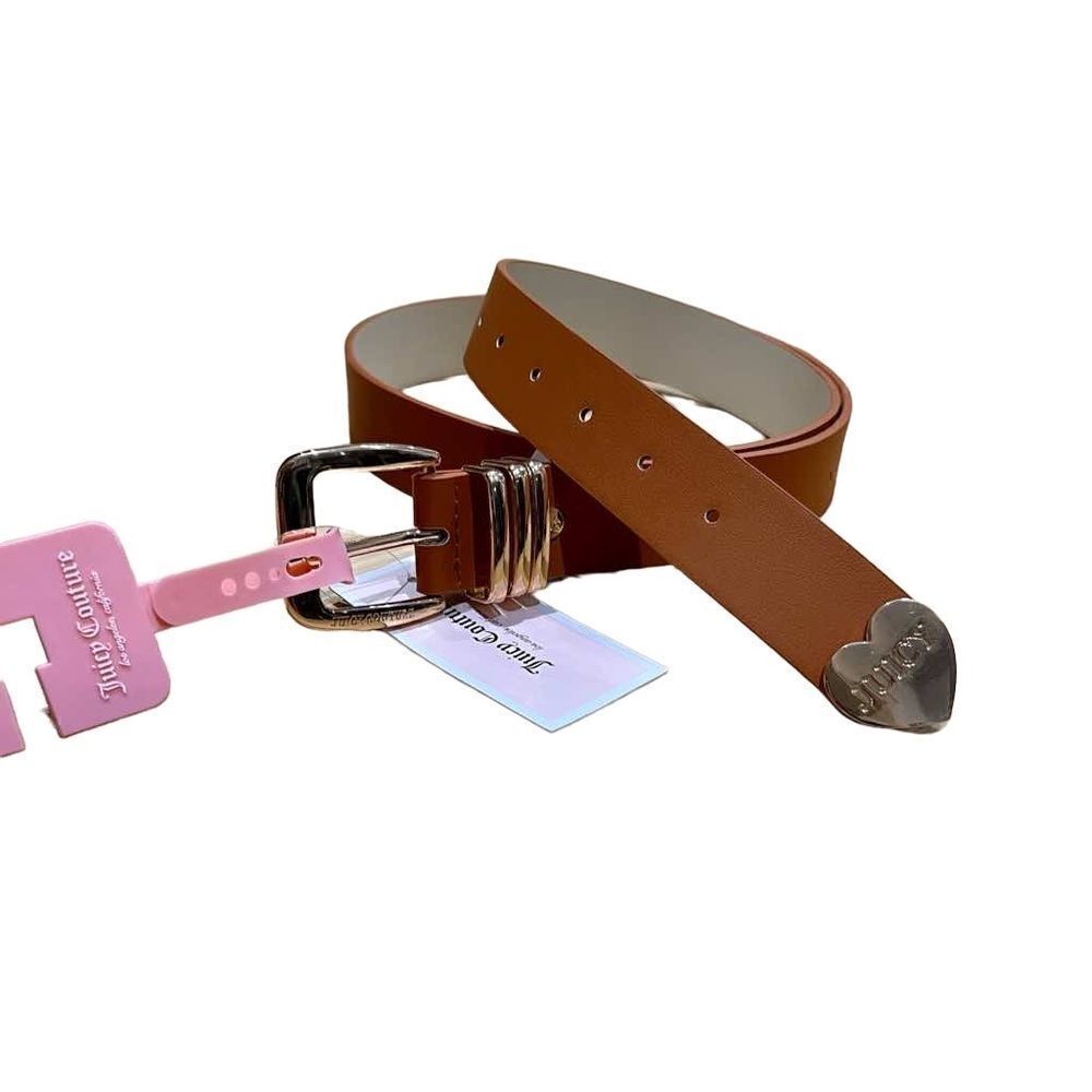 Juicy Couture belt brown gold hardware size L/XL (NWT)
